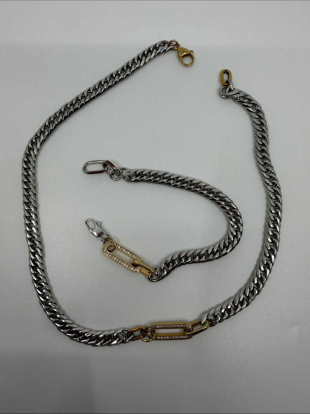 Artizan Joyeria mixed metal  Necklace and Bracelet